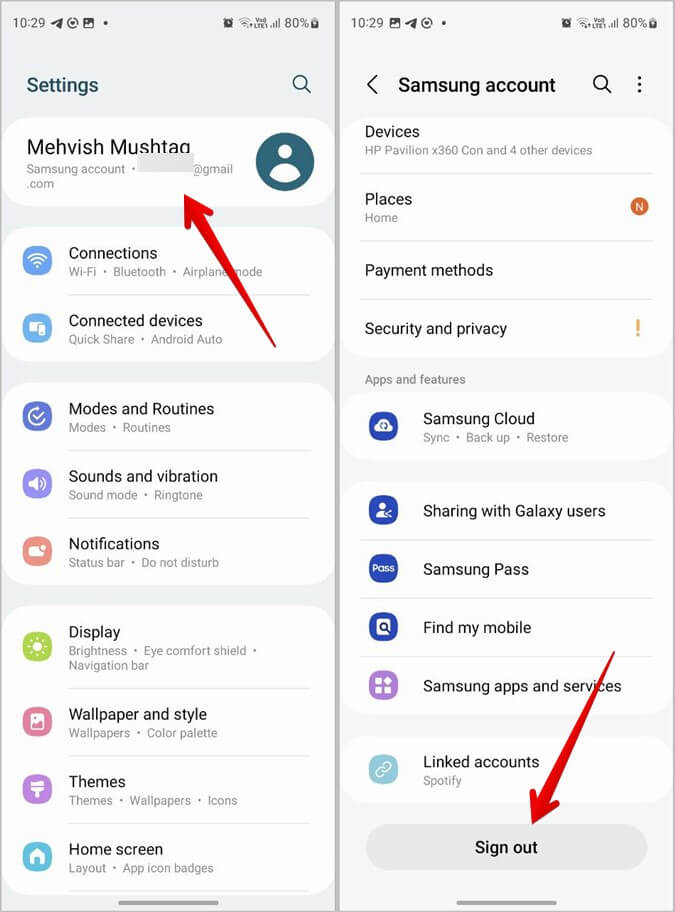 Samsung-Account-Mobile-Sign-Out كيفية تسجيل الخروج من حساب Samsung على الهاتف والتلفزيون