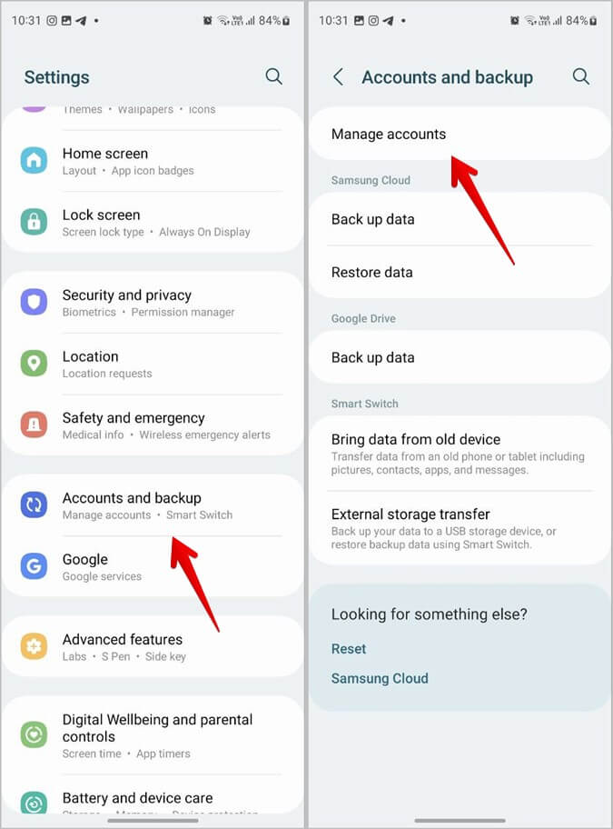 Samsung-Account-Phone-Manage كيفية تسجيل الخروج من حساب Samsung على الهاتف والتلفزيون