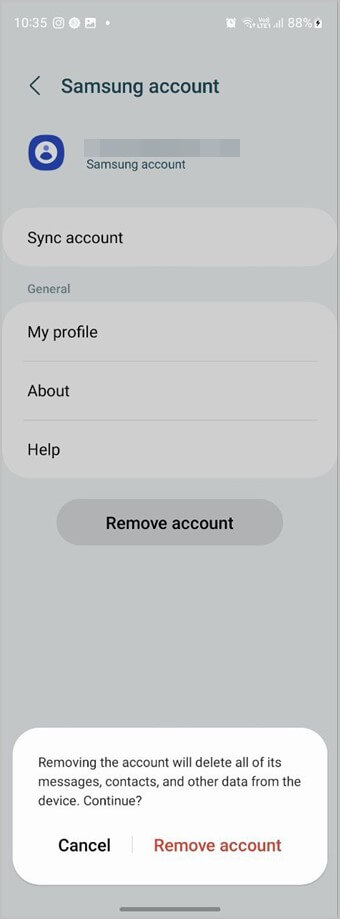 Samsung-Account-Phone-Sign-out-Confirm كيفية تسجيل الخروج من حساب Samsung على الهاتف والتلفزيون