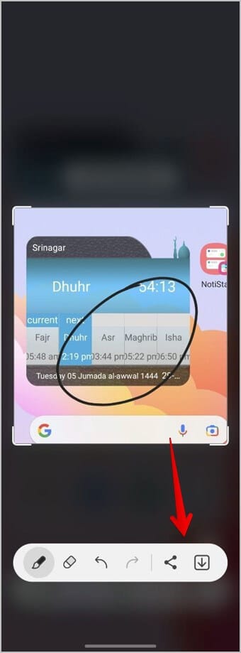 Samsung-Edge-Panel-Smart-Select-Draw-on-Photo-Save 6 طرق للرسم على صورة على هواتف Samsung Galaxy