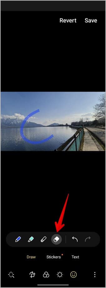 Samsung-Gallery-Edit-Photo-Eraser 6 طرق للرسم على صورة على هواتف Samsung Galaxy