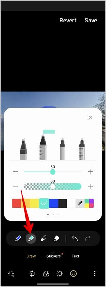 Samsung-Gallery-Edit-Photo-Highlighter 6 طرق للرسم على صورة على هواتف Samsung Galaxy