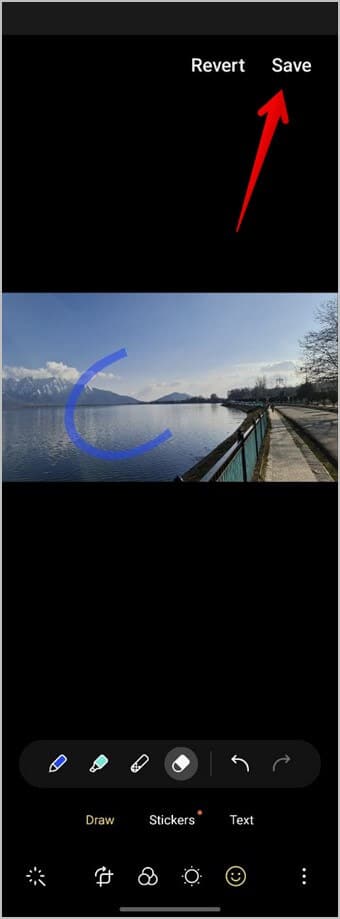 Samsung-Gallery-Edit-Photo-Save 6 طرق للرسم على صورة على هواتف Samsung Galaxy