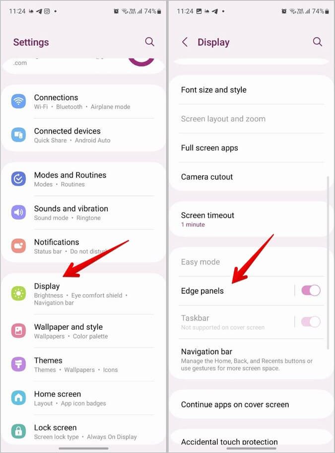 Samsung-Settings-Edge-Panel 6 طرق للرسم على صورة على هواتف Samsung Galaxy