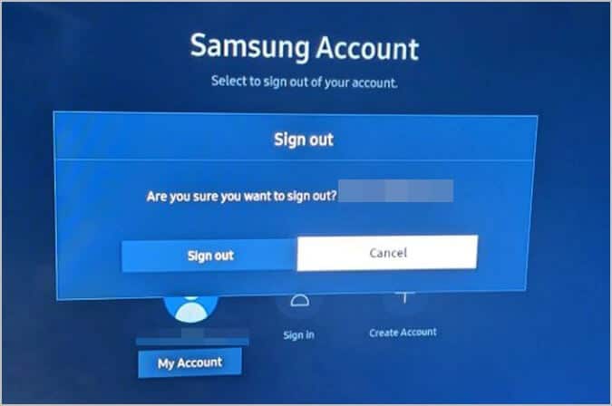 Samsung-TV-Apps-Log-out 11 إصلاح لعدم تثبيت التطبيقات على Samsung Smart TV