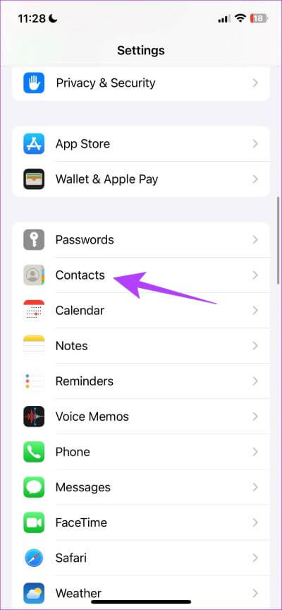 Select-Contacts-3 كيفية فرز جهات الاتصال على iPhone و iPad بالاسم الأول أو اسم العائلة