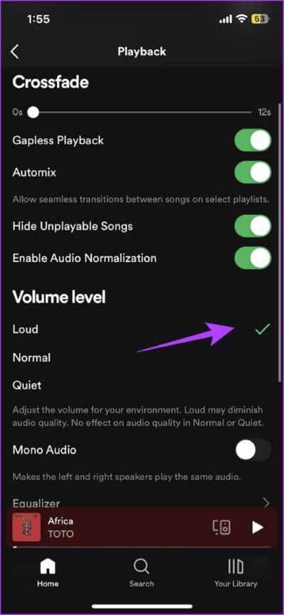 Select-loud-474x1024-1 8 طرق لإصلاح جودة الصوت السيئة على تطبيق Spotify للجوال