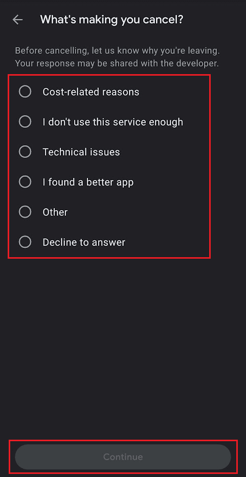 Select-the-reason-why-you-want-to-cancel-the-subscription-and-tap-on-Continue هل Babbel جيد للمبتدئين؟