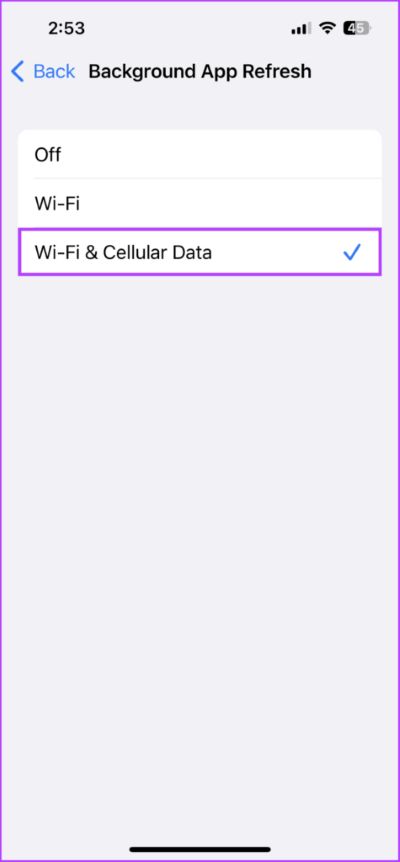 Select-wifi-and-cellular-475x1024-1 أفضل 7 طرق لإصلاح عدم ظهور شارات الإشعار على iPhone