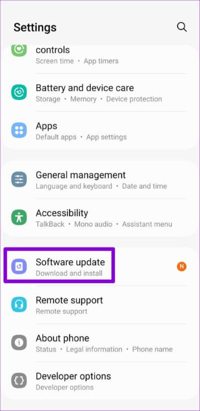 Software-Update-on-Android-1-2-500x1024-1 أفضل 6 طرق لإصلاح عدم عمل وضع الصورة في الصورة على Android