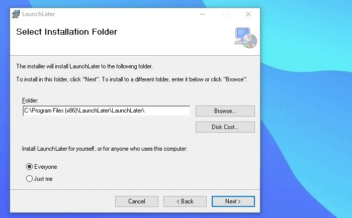 Start-up-Folder-Win11-LaunchLaterInstallation-Step.jpg كيفية البحث عن مجلد بدء تشغيل Windows وإدارته لجميع المستخدمين
