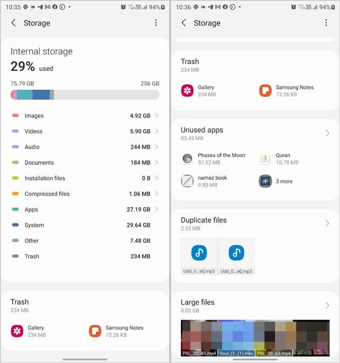 Storage-Full-Android-Settings لماذا امتلأت مساحة تخزين هاتفي