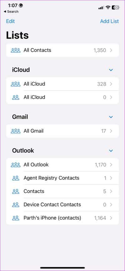 كيفية مزامنة جهات الاتصال والتقاويم في Outlook على iPhone - %categories