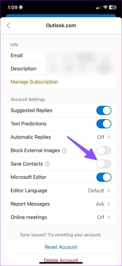 Sync-Outlook-Contacts-and-Calendars-on-iPhone-24 كيفية مزامنة جهات الاتصال والتقاويم في Outlook على iPhone