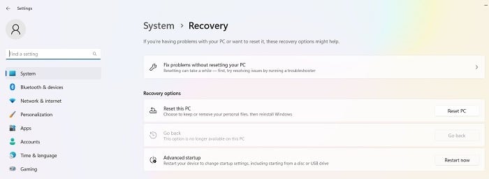 System-Cannot-Find-the-Path-Specified-Advanced-Startup 12 حل لإصلاح خطأ "لا يمكن للنظام العثور على المسار المحدد" على Windows