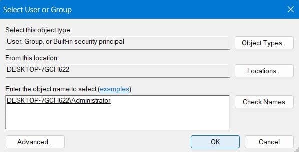System-Cannot-Find-the-Path-Specified-File-Pwner-Permissions-Administrator 12 حل لإصلاح خطأ "لا يمكن للنظام العثور على المسار المحدد" على Windows