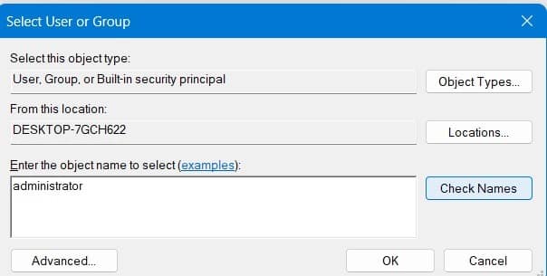 System-Cannot-Find-the-Path-Specified-Select-User-or-Group 12 حل لإصلاح خطأ "لا يمكن للنظام العثور على المسار المحدد" على Windows