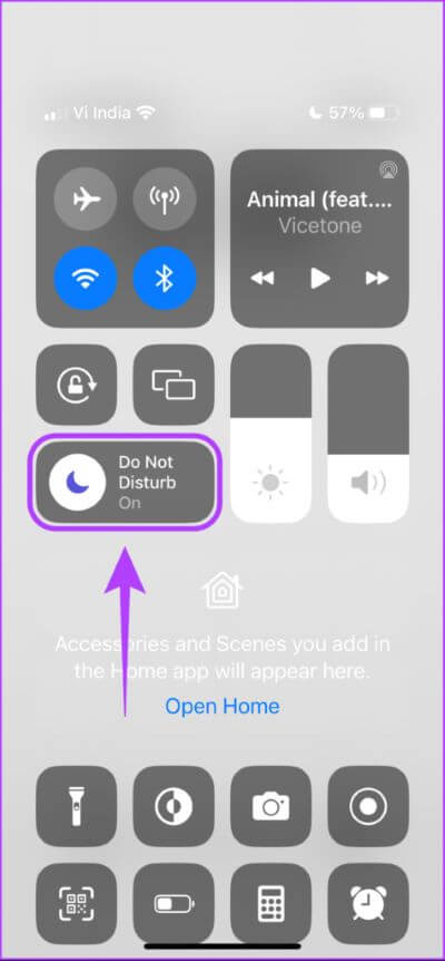 Tap-On-Do-Not-Disturb-475x1024-1 أفضل 7 طرق لإصلاح عدم ظهور شارات الإشعار على iPhone