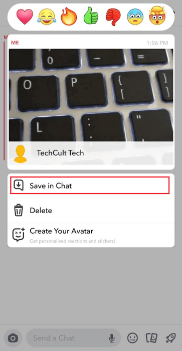 Tap-hold-the-received-snap-tap-on-Save-in-Chat-to-save-the-snap-for-yourself-e1671455591595 كيفية إعادة نشر مقاطع فيديو Instagram على قصة Snapchat