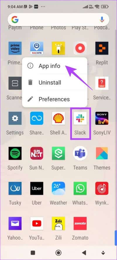 Tap-on-App-Info-1 8 إصلاحات لعدم تحميل الصور في Slack على iPhone و Android