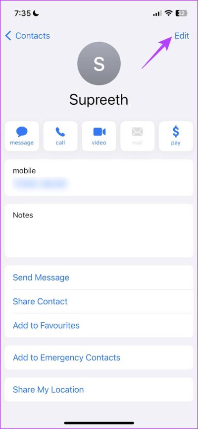 Tap-on-Edit-e1671045519110 كيفية تشغيل تجاوز الطوارئ على iPhone للسماح بإشعارات محددة في وضع عدم الازعاج