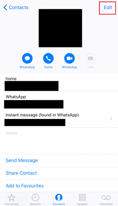 Tap-on-Edit-from-the-top-right-corner-589x1024-1-e1671282344185 كيفية إصلاح اختفاء جميع أسماء جهات الاتصال على iPhone
