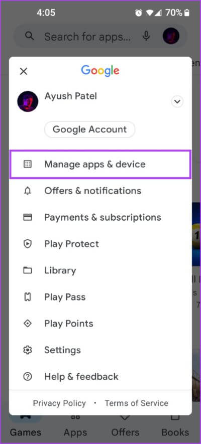 Tap-on-Manage-apps-devices-463x1024-1 كيفية تعطيل تحديثات التطبيقات التلقائية على Android و iOS
