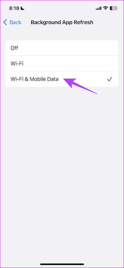 Tap-on-Wifi-and-mobile-data 8 إصلاحات لعدم تحميل الصور في Slack على iPhone و Android