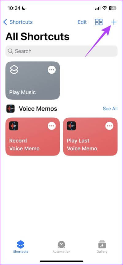 Tap-on-the-Plus-Icon كيفية عمل قائمة تشغيل على Apple Music وفرزها على iPhone