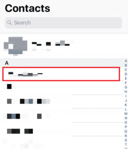Tap-on-the-desired-contact-you-want-to-delete-e1671282274409 كيفية إصلاح اختفاء جميع أسماء جهات الاتصال على iPhone