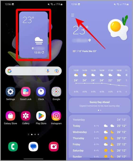 كيفية إدارة ويدجت الطقس على الشاشة الرئيسية لهواتف Samsung Galaxy - %categories