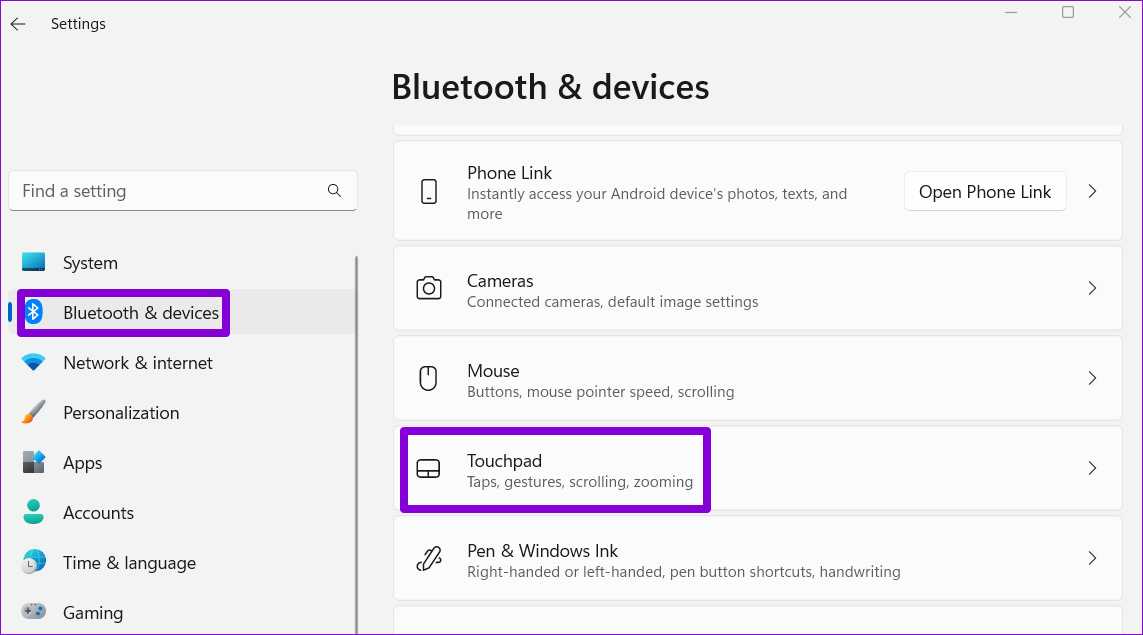Touchpad-on-Windows-11 أفضل 5 طرق لتعطيل لوحة اللمس في أجهزة الكمبيوتر المحمولة Windows 11