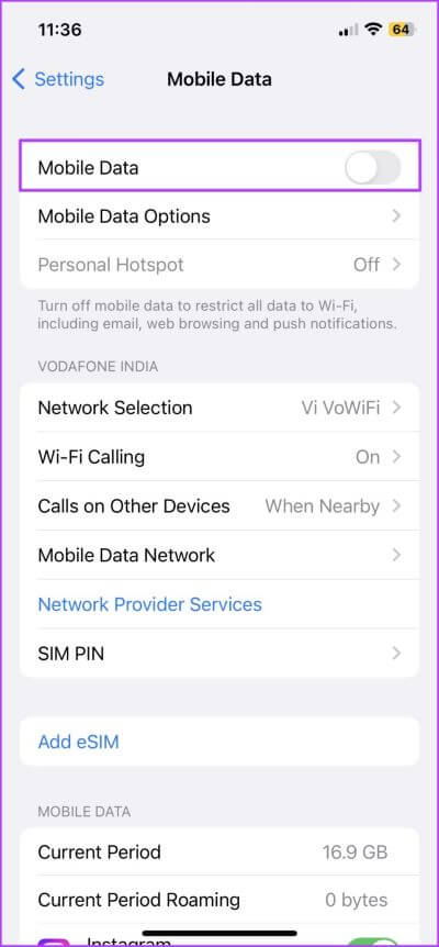 Turn-off-and-on-Cellular-Data-2-713x1536-1 ماذا يعني رمز SOS فقط على iPhone و 10 طرق لإصلاحه