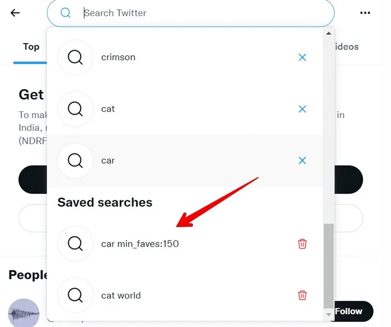 Twitter-Search-Save-View.jpg كيفية البحث في Twitter مثل المحترفين