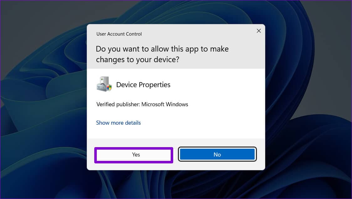 UAC-Prompt-on-Windows-11 أفضل 5 طرق لتعطيل لوحة اللمس في أجهزة الكمبيوتر المحمولة Windows 11