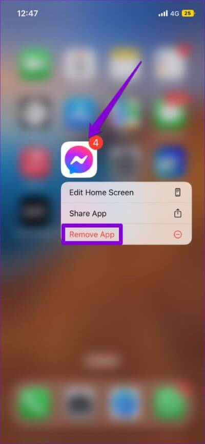 Uninstall-Messenger-App-474x1024-1 أفضل 7 طرق لإصلاح عدم عمل كاميرا Facebook Messenger على Android و iPhone