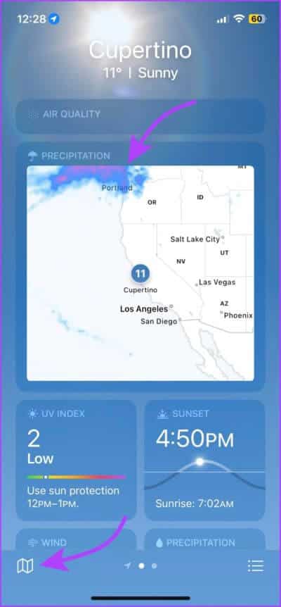 كيفية استخدام خرائط الطقس المخفية على iPhone و iPad - %categories