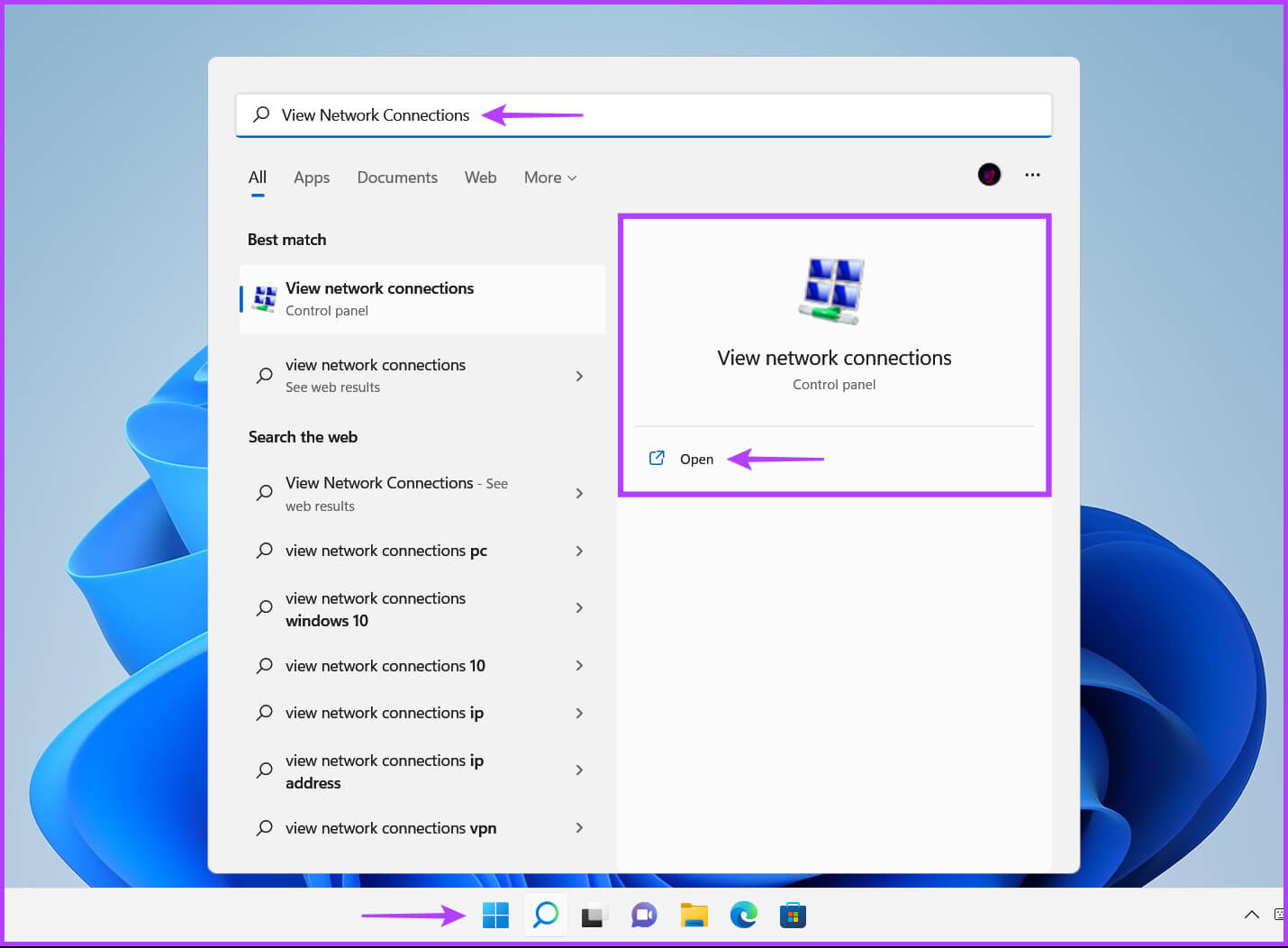 View_Network_Connections أفضل 6 طرق لإصلاح عدم عمل Steam Play Remote على Windows 11
