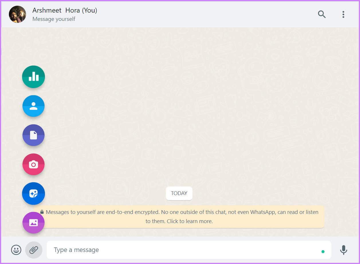 WhatsApp-Yourself-From-the-WhatsApp-Web-or-Desktop-App-3 كيف تراسل نفسك على WhatsApp من iPhone و Android و الويب و سطح المكتب
