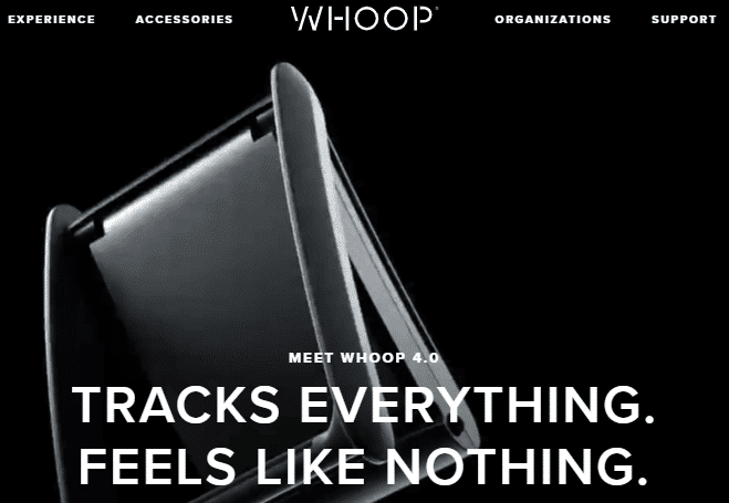 Whoop-webpage ما هو سوار WHOOP؟