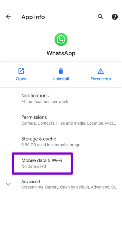 WhtasApp-Mobile-Data-Usage-512x1024-1 أفضل 8 طرق لإصلاح حالة WhatsApp لا يتم تحميلها على Android و iPhone