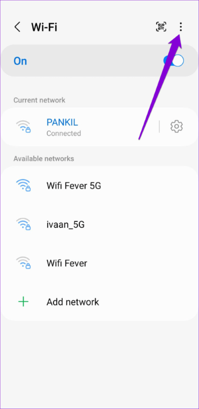 Wi-Fi-Menu-on-Android-500x1024-1 أفضل 7 طرق لإصلاح عدم اتصال Android بشبكة Wi-Fi تلقائيًا