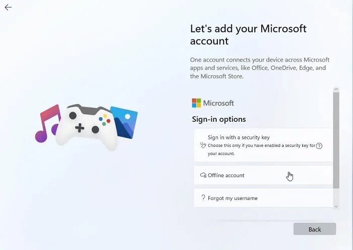 Win11-Without-Microsoft-Offline-Account-OptionA.jpg كيفية استخدام Windows 11 بدون حساب Microsoft