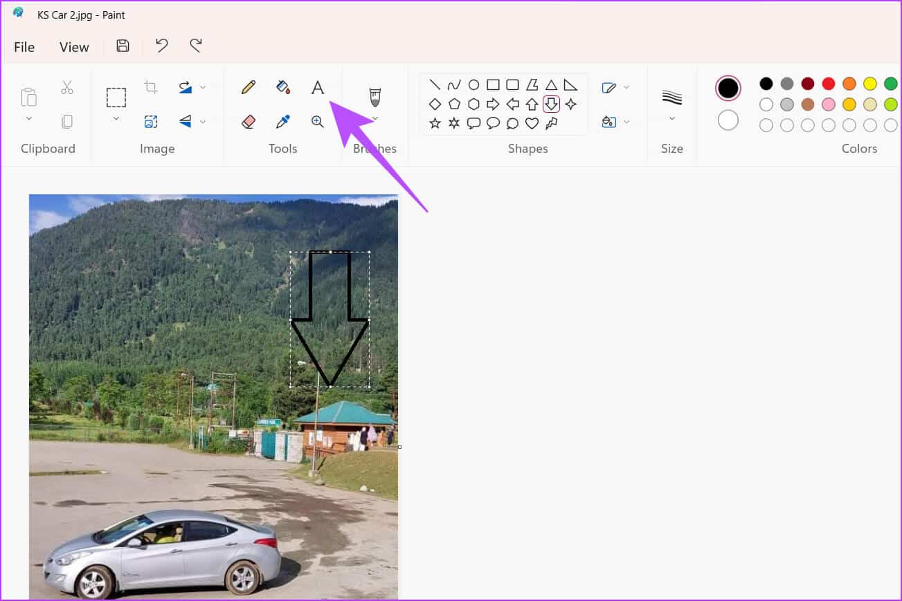Windows-Paint-Text-Add 4 طرق لإضافة أسهم أو نص إلى الصور على Windows