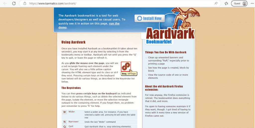 aardvark-web-page-1024x516-1 أفضل 26 إضافة لمتصفح Firefox للمطورين والمصممين
