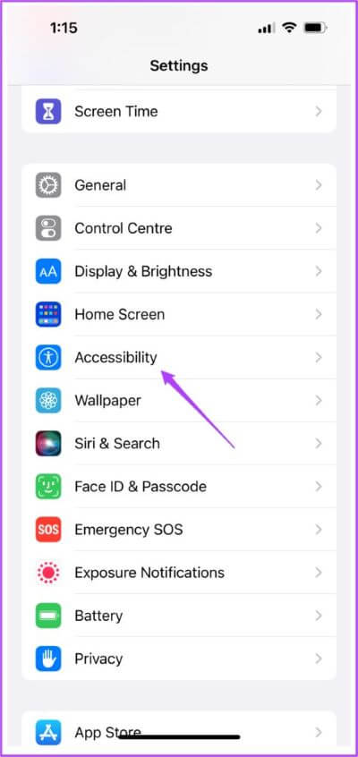 accessibility-484x1024-1 أفضل 7 إصلاحات لخطأ "لا يمكن إرسال رسالة صوتية في هذا الوقت" على iPhone