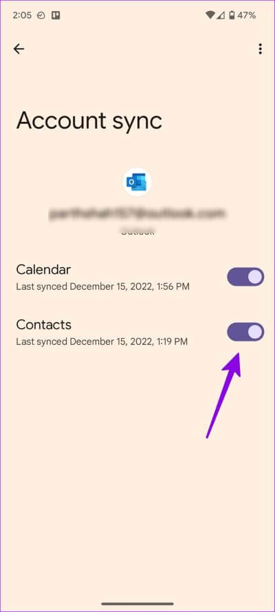 add-Outlook-contacts-on-Android-11 أفضل 3 طرق لإضافة جهات اتصال Outlook على Android