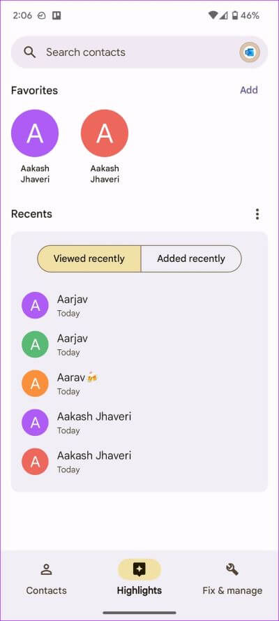 add-Outlook-contacts-on-Android-20 أفضل 3 طرق لإضافة جهات اتصال Outlook على Android