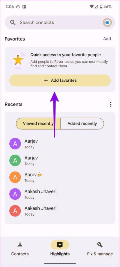 add-Outlook-contacts-on-Android-4 أفضل 3 طرق لإضافة جهات اتصال Outlook على Android