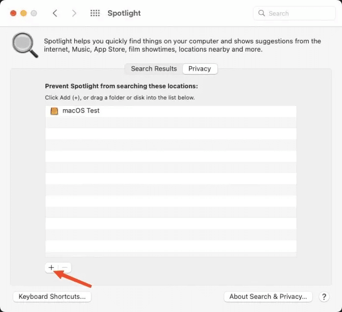 add-the-folder-or-volume-to-the-spotlight-exclusion-list.jpeg كيفية إصلاح استخدام وحدة المعالجة المركزية العالي على جهاز Mac